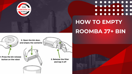 how to empty roomba j7+ bin